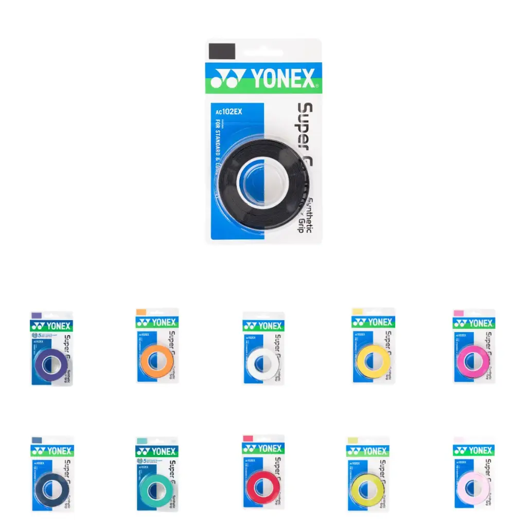 Yonex 3er Wet Super Grip  (Schwarz)