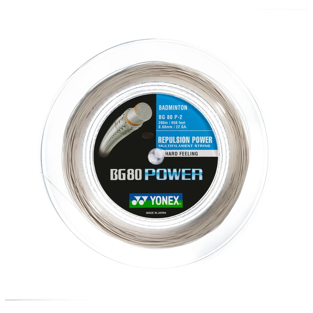 Yonex BG 80 Power Rolle (200m) (Silber)